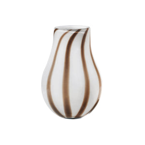 Broste - Vase Stripe taupe