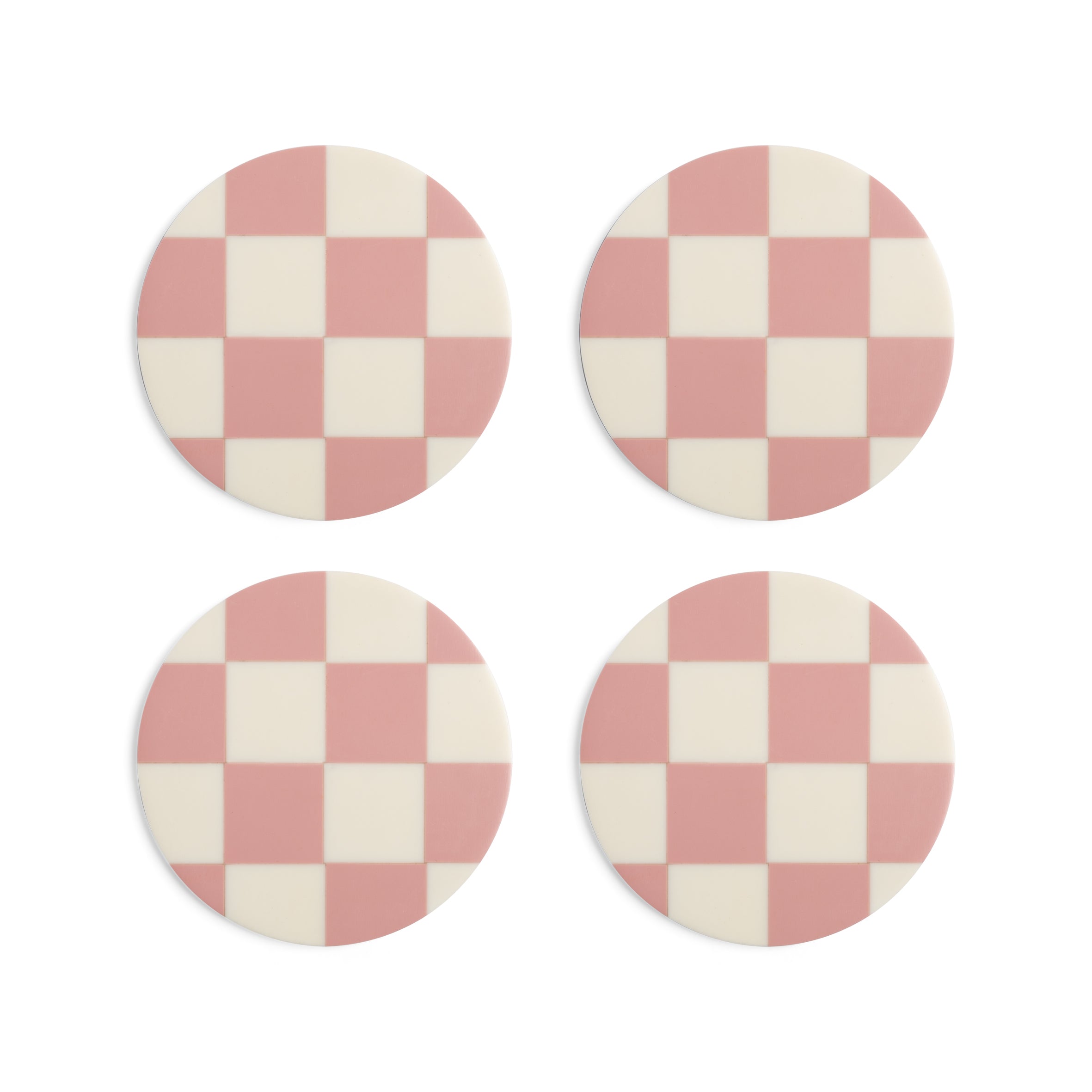 &Klevering - Untersetzer Checkerboard rosa