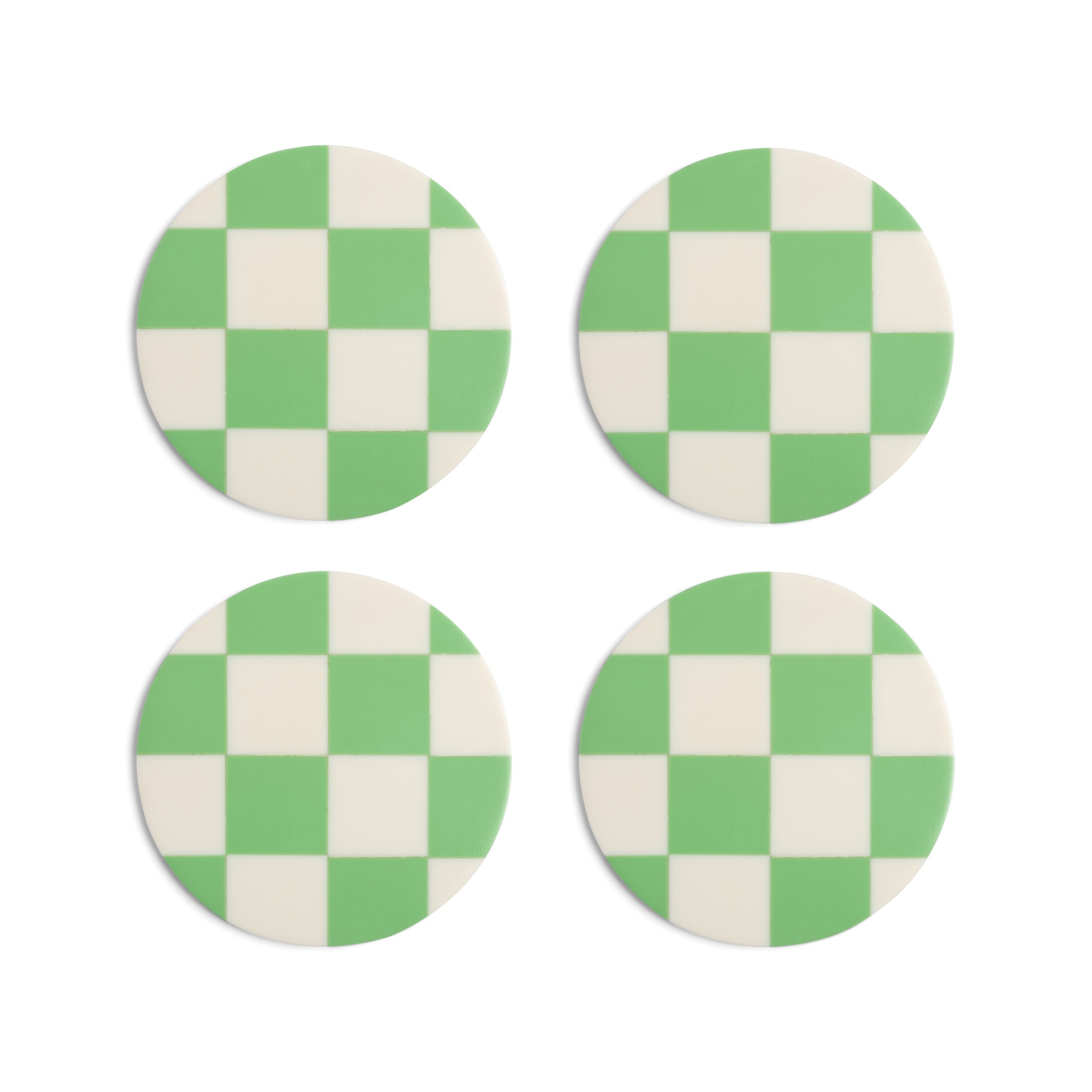 &Klevering - Untersetzer Checkerboard grün