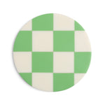 Lade das Bild in den Galerie-Viewer, &amp;Klevering - Untersetzer Checkerboard grün
